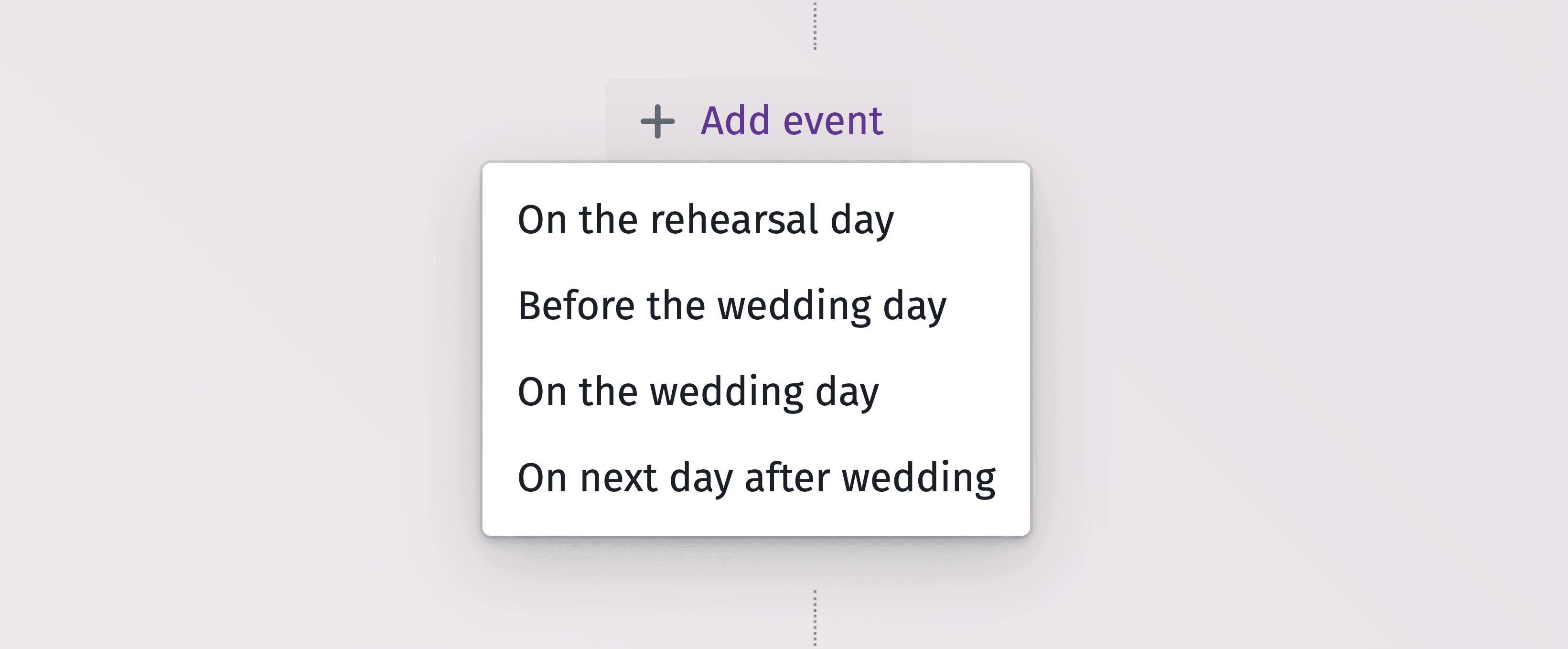 Grafico dettagliato della timeline per pianificare in modo efficiente ogni momento del giorno del matrimonio