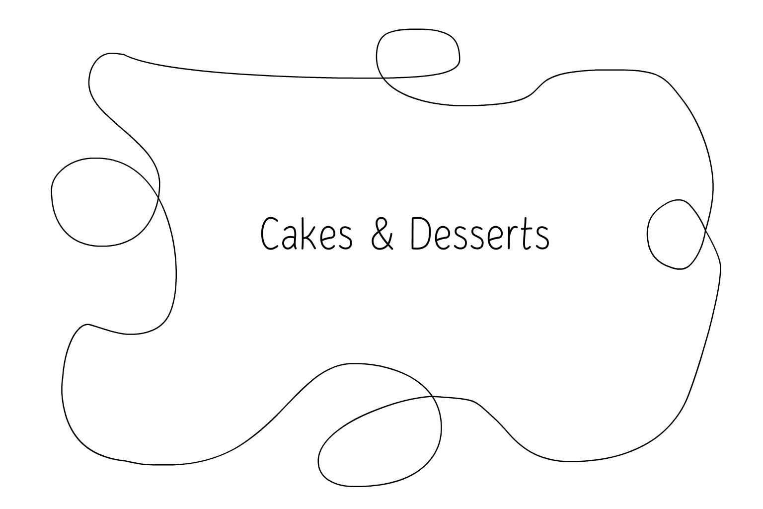 Illustration of wedding desserts