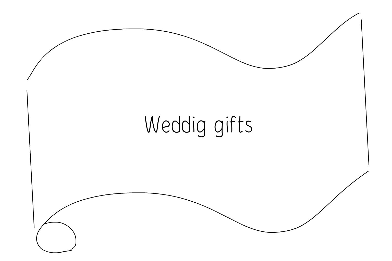 Иллюстрация свадебных сувениров и подарков