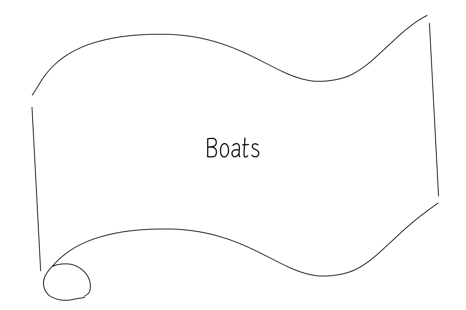 Illustration of wedding boat