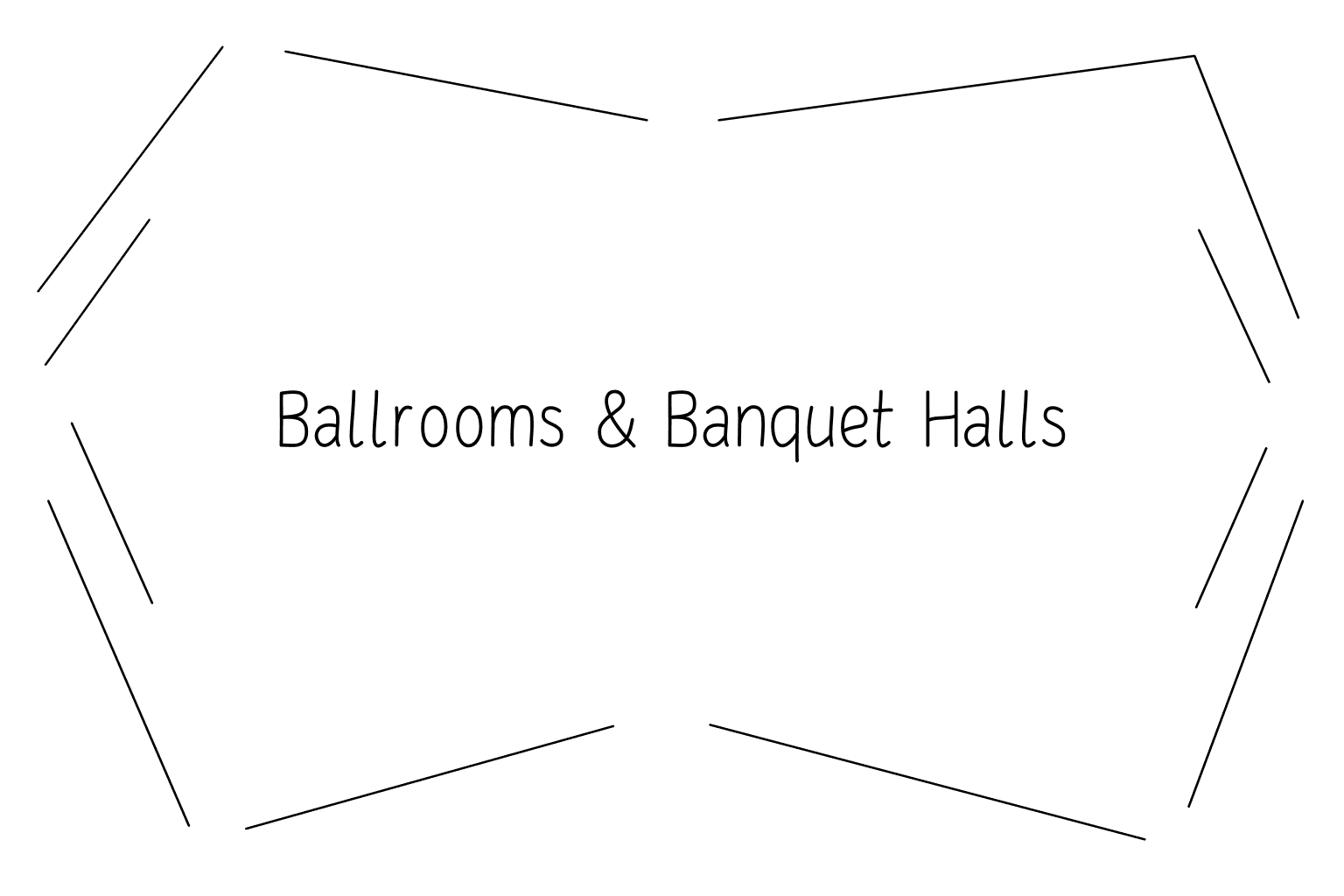 Illustration of wedding banquet hall