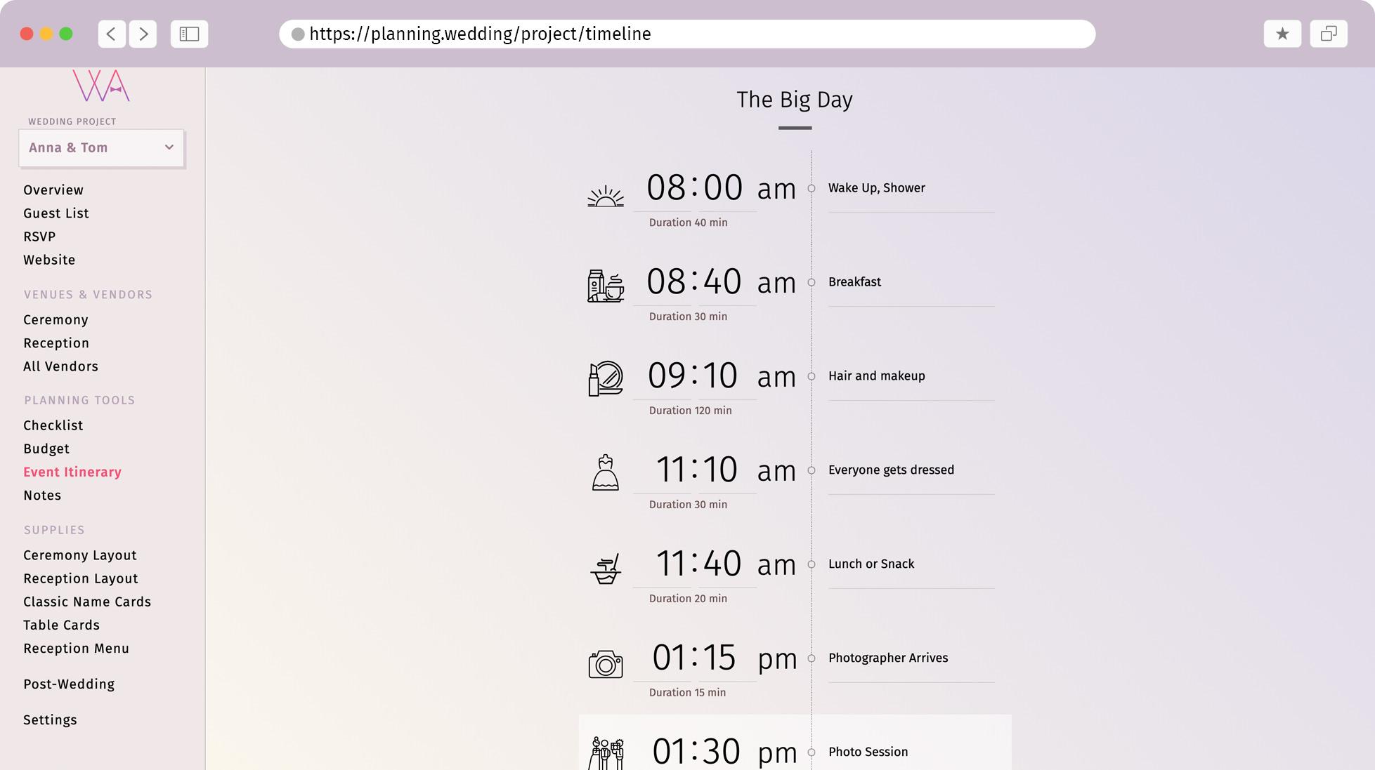 Free Wedding Planning Timeline Template and Builder