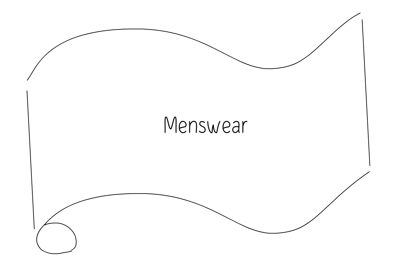 Illustration von Hochzeitskleidung und Anzügen für den Bräutigam