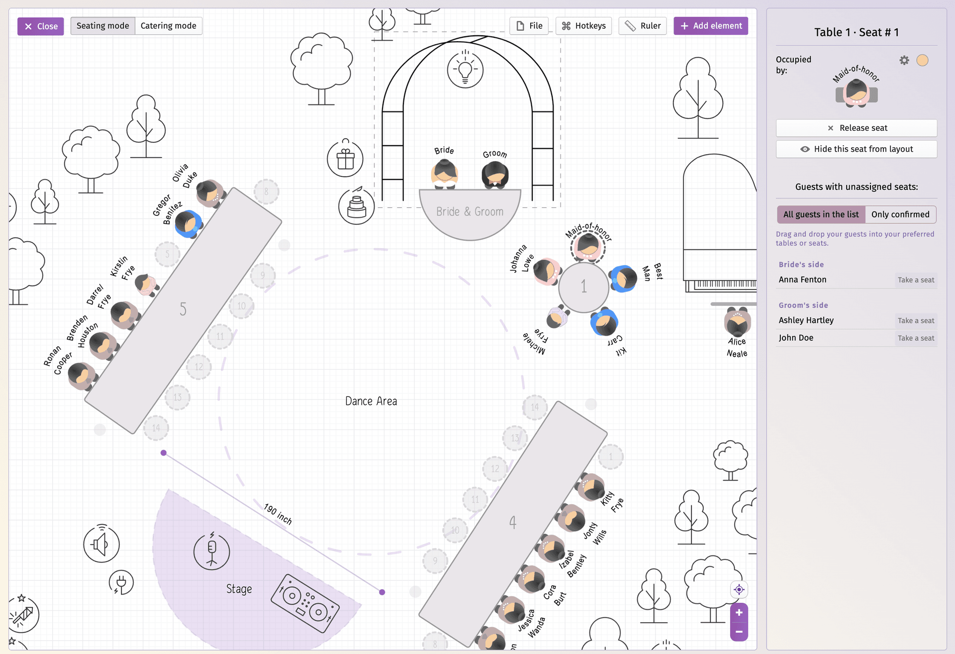 Wedding Seating Chart App