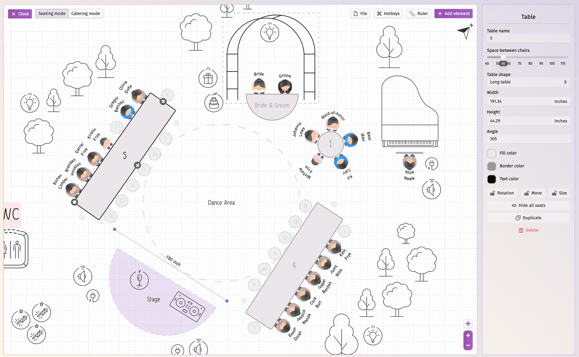 Download Wedding Seating Chart Template Excel 8898