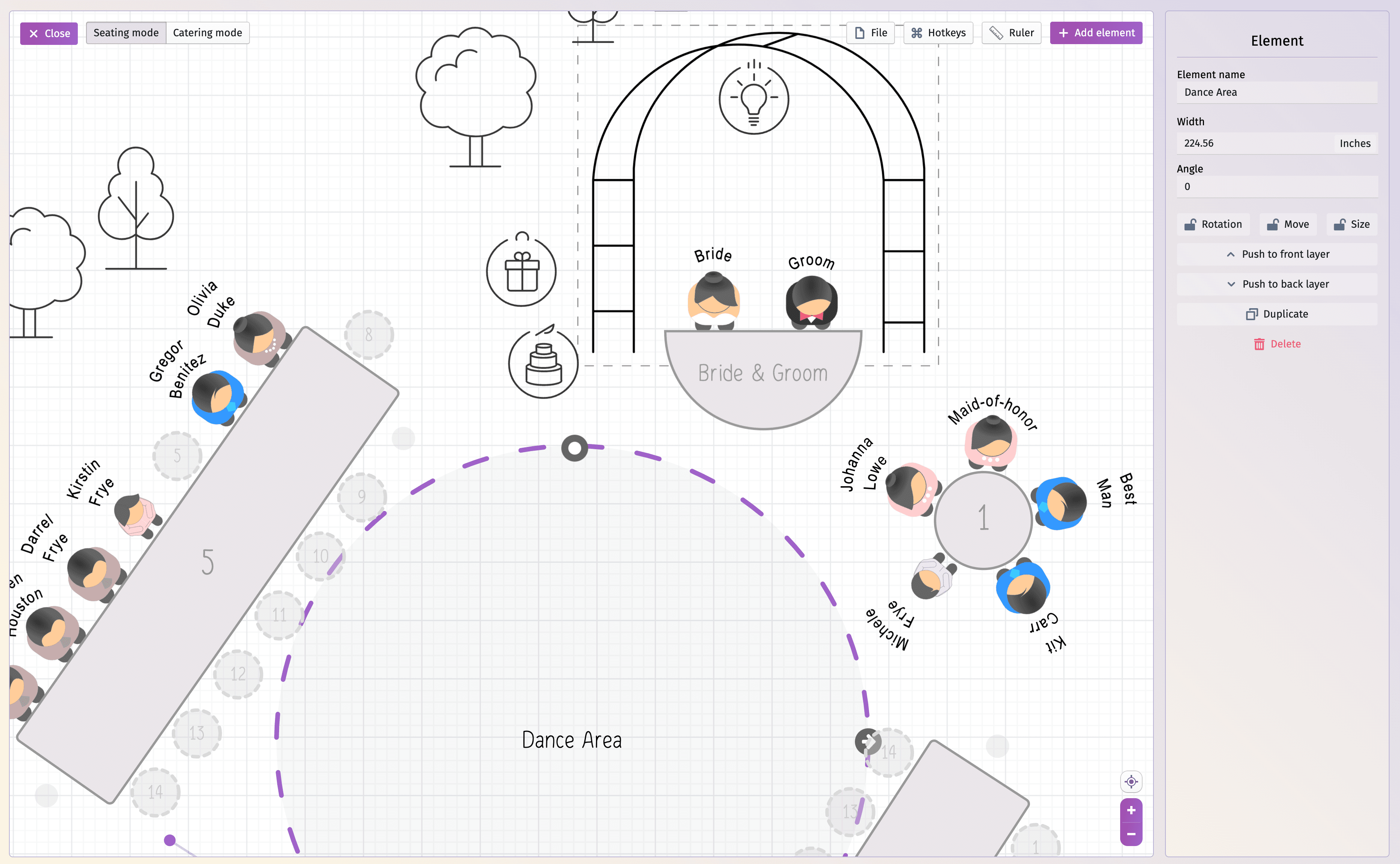 Idées de plans de table pour les mariages