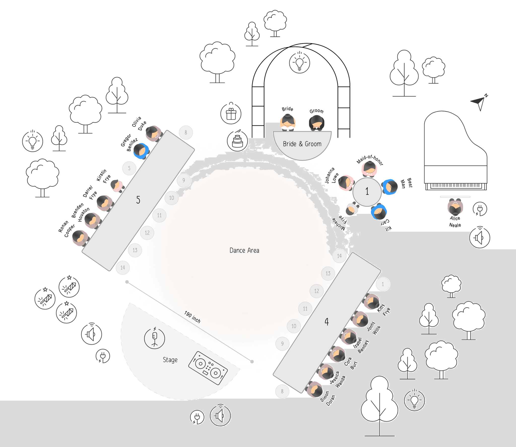 Use Wedding Seating Chart Maker