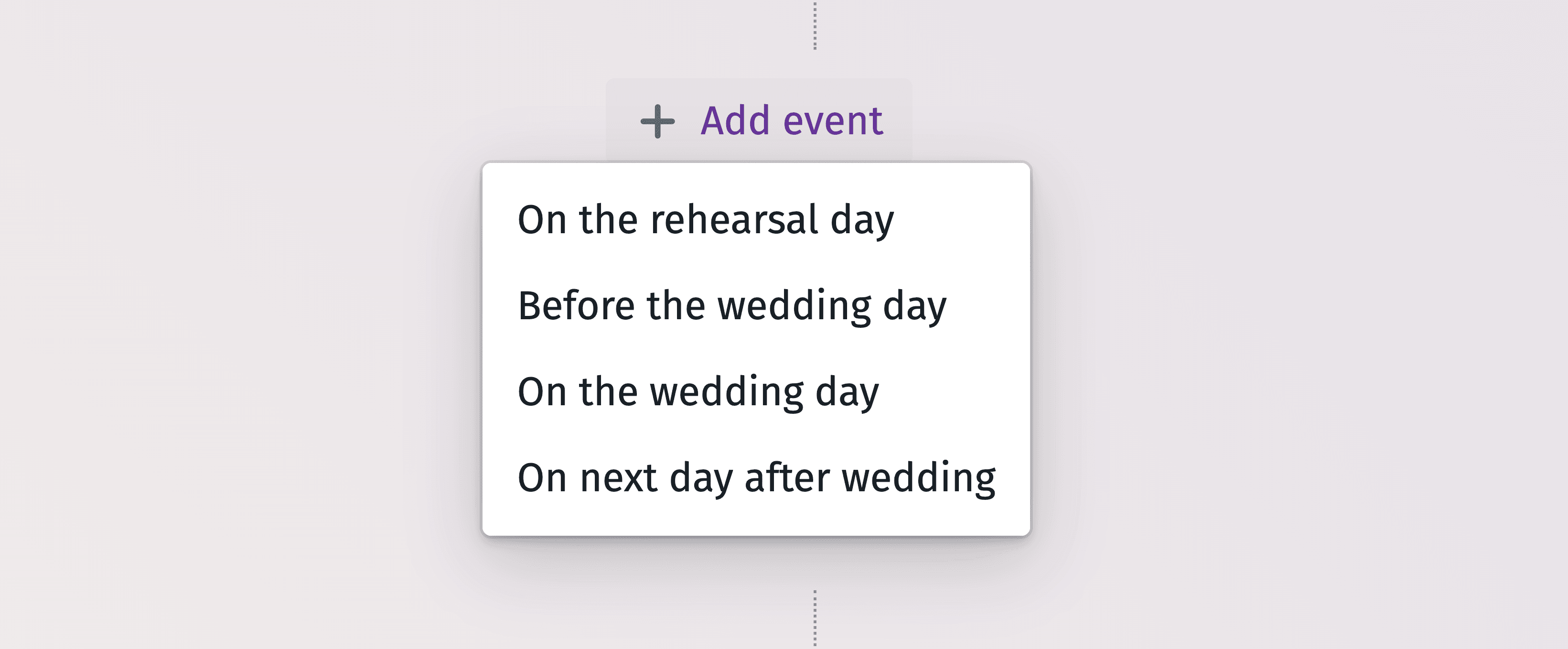 Grafico dettagliato della timeline per pianificare in modo efficiente ogni momento del giorno del matrimonio