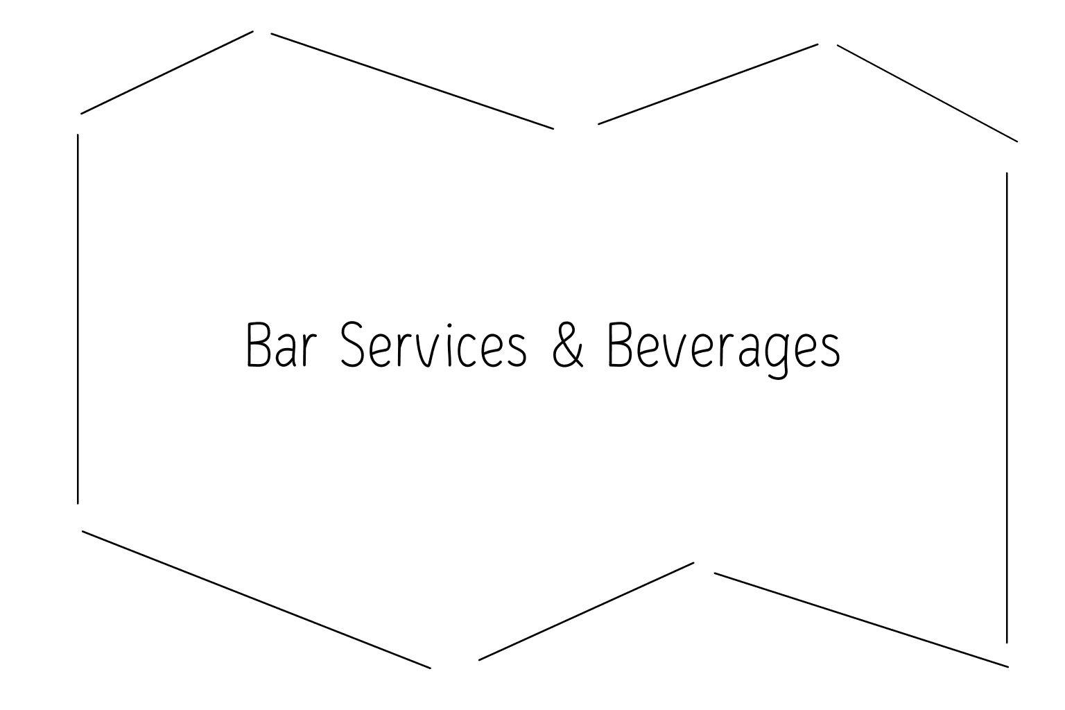 Illustration des services de bar de mariage