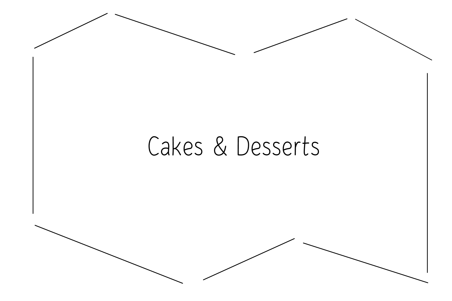 Illustration of wedding cakes