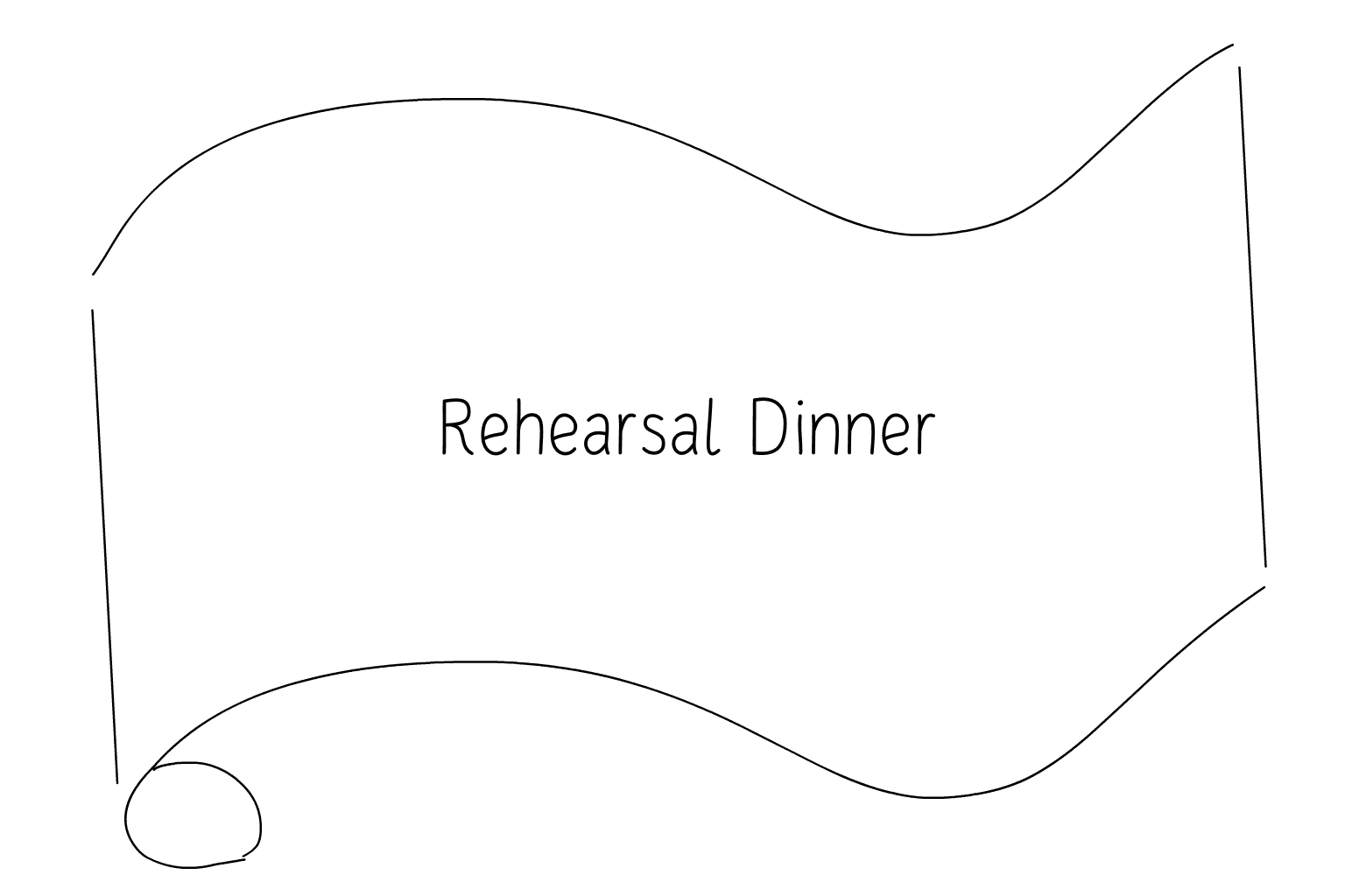 Illustration of Wedding Rehearsal Dinner Vendors