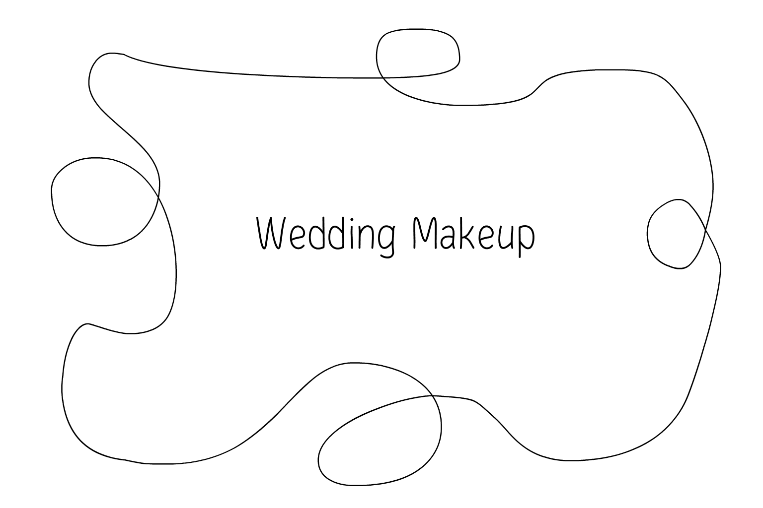 Illustrazione del trucco da sposa