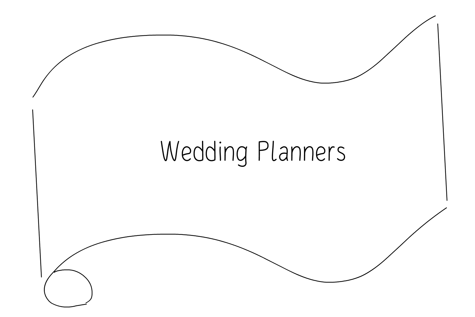 Illustration of wedding planners