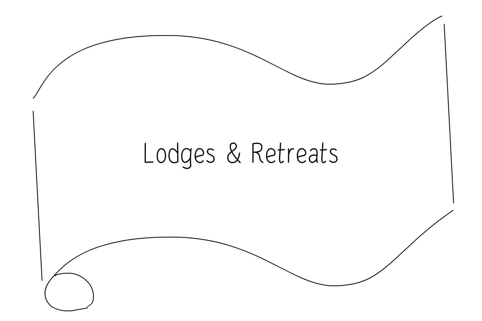 Illustratie van Lodges & retraites