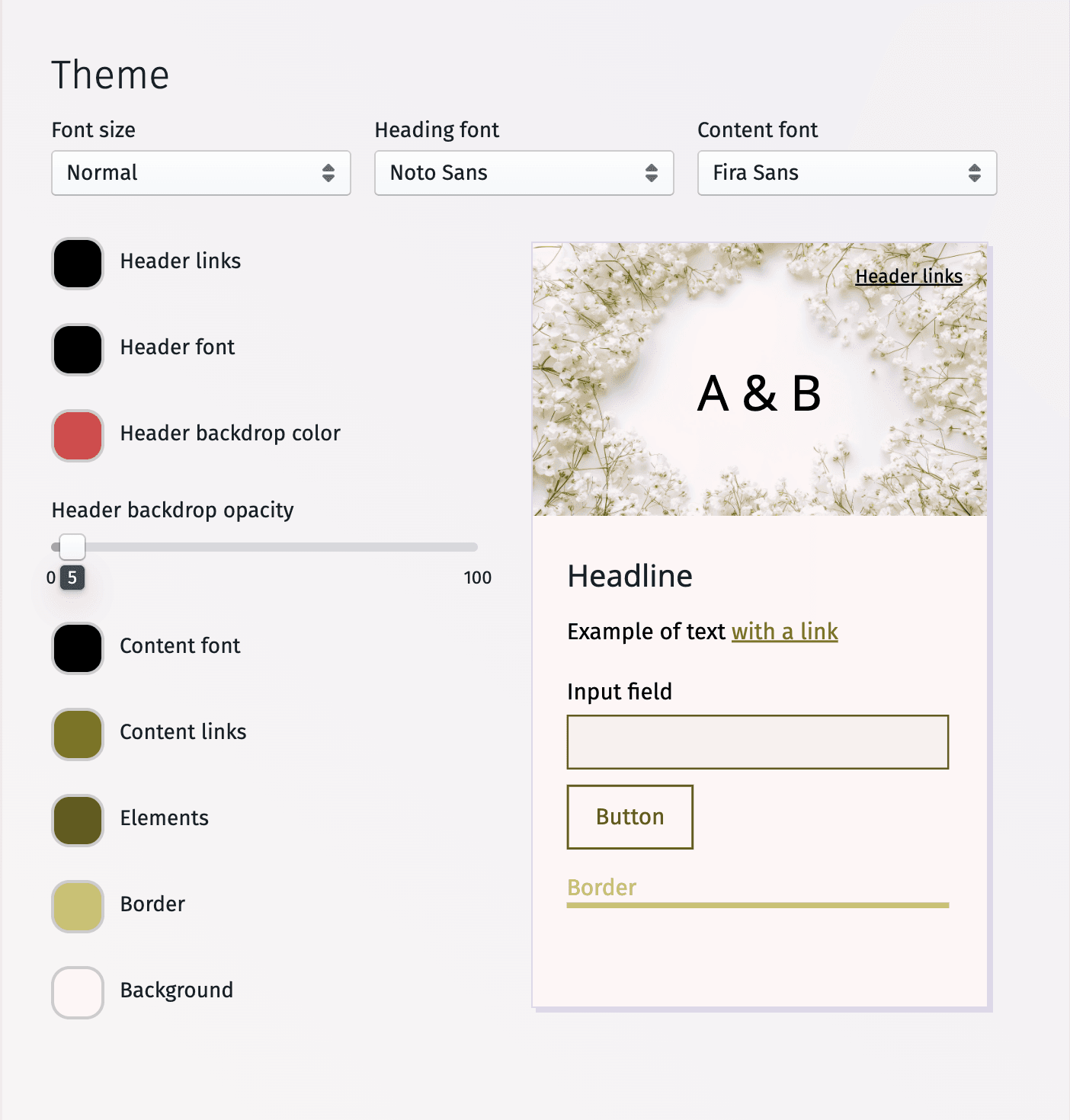 A clean and modern wedding RSVP website interface, displaying form fields and interactive elements with a refined design aesthetic and subtle wedding-themed accents.