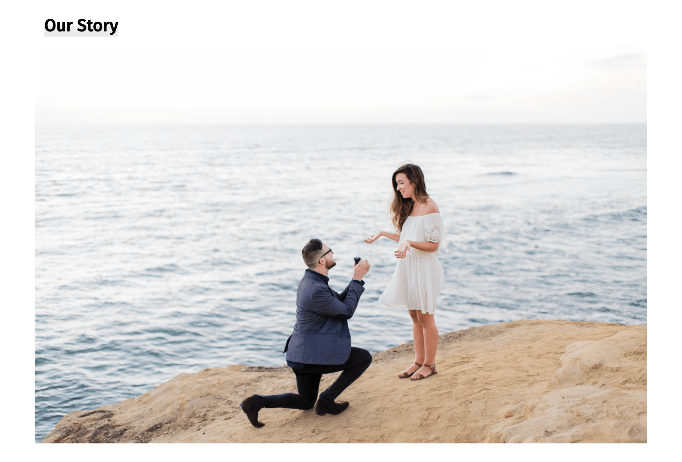An engaging screenshot of a responsive wedding RSVP website, featuring intuitive design elements, calendar integration, and visual cues that guide the user through the RSVP process.