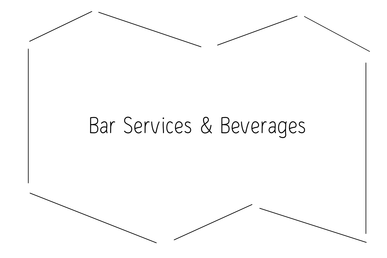 Illustrazione dei servizi bar per matrimoni