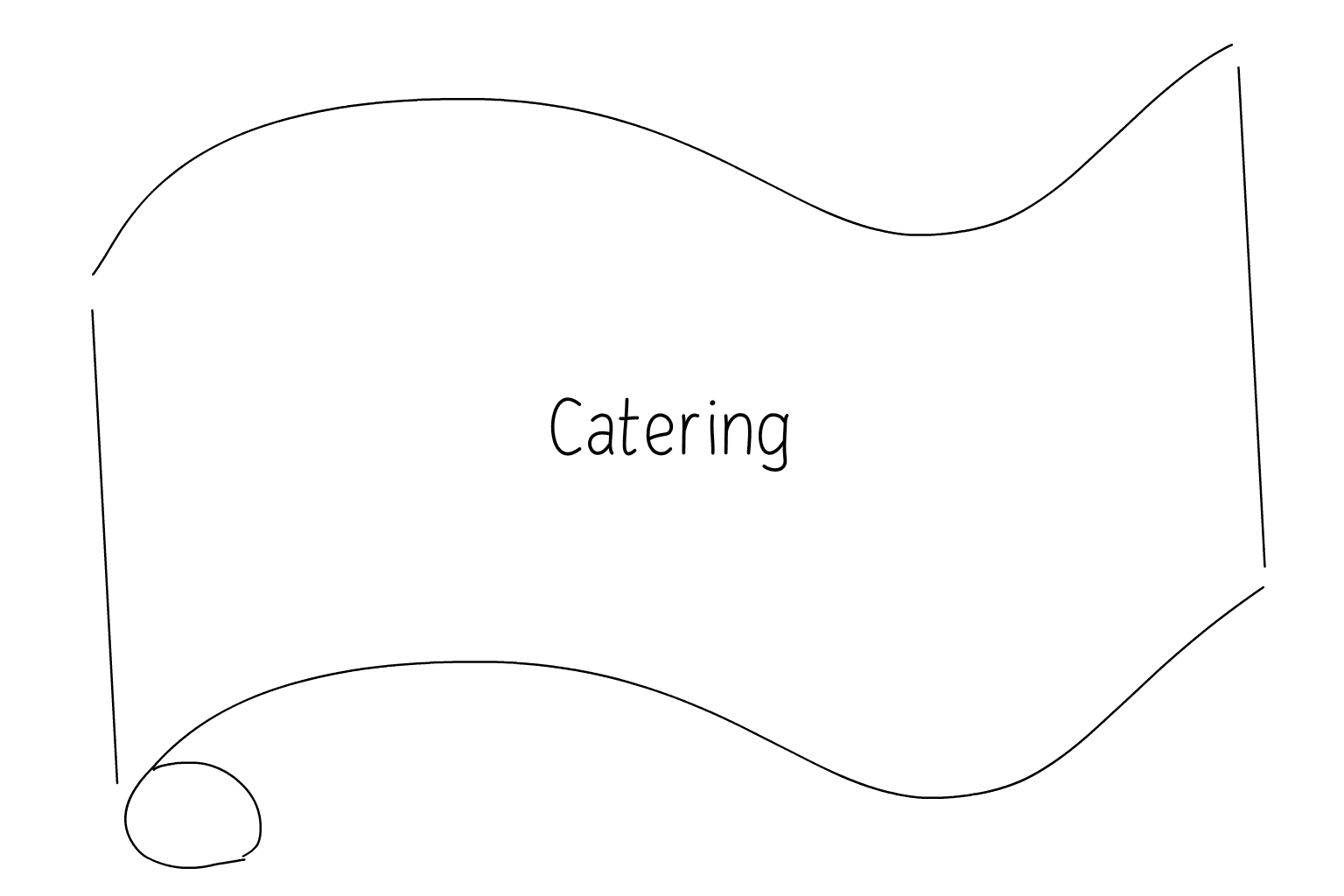 Ilustrație de catering de nuntă