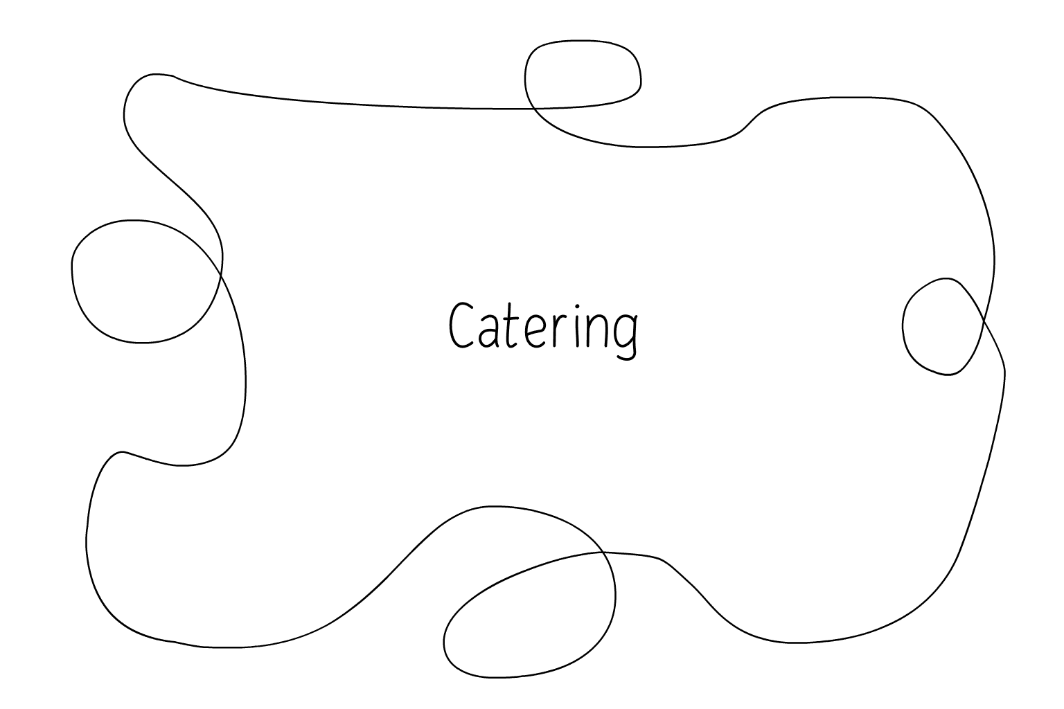 Az esküvői ételek illusztrációja