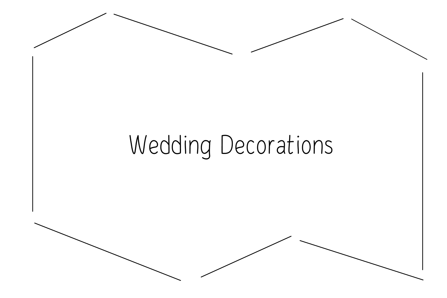 Ilustrace svatební výzdoby