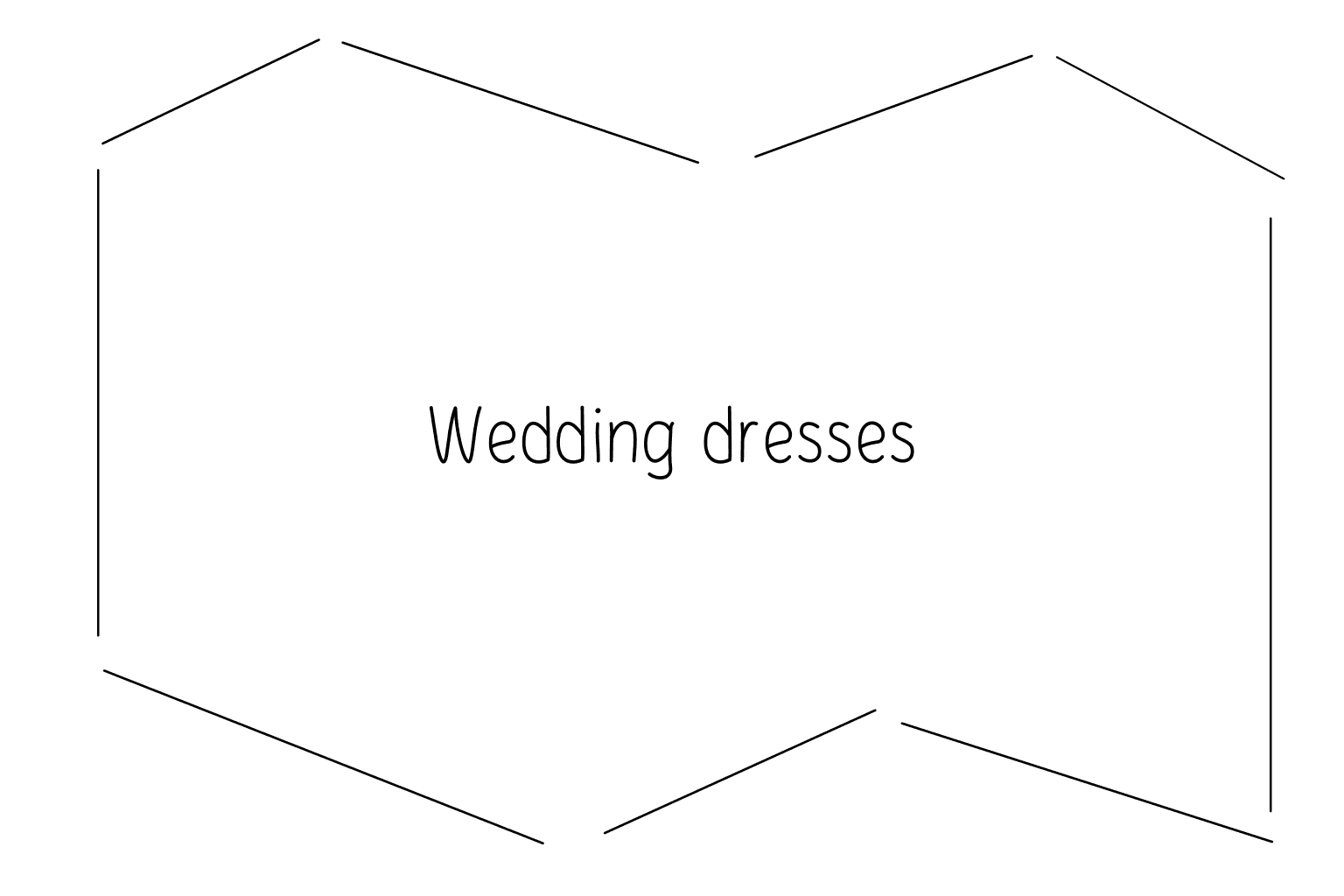 Illusztráció esküvői ruhák