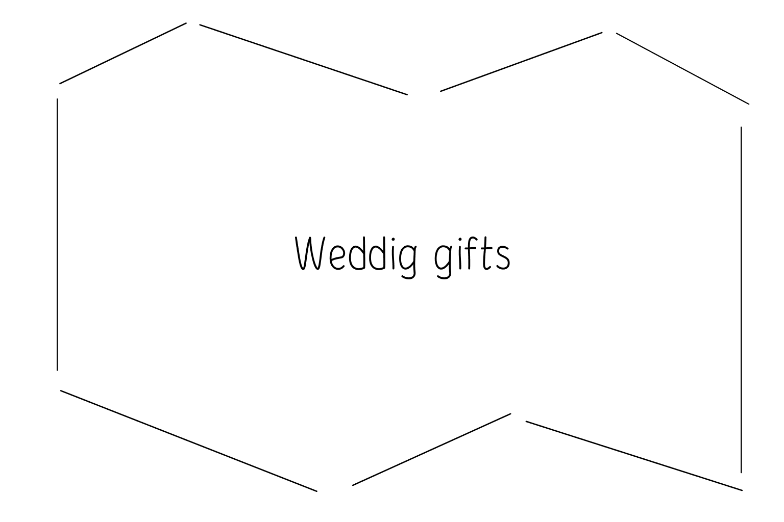 Ilustrácia svadobných darčekov a darčekov
