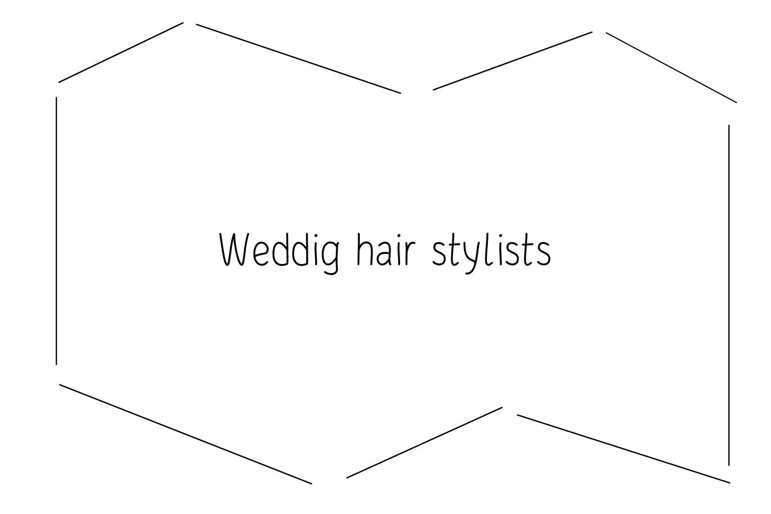 Düğün Saç Stilistlerinin İllüstrasyonu
