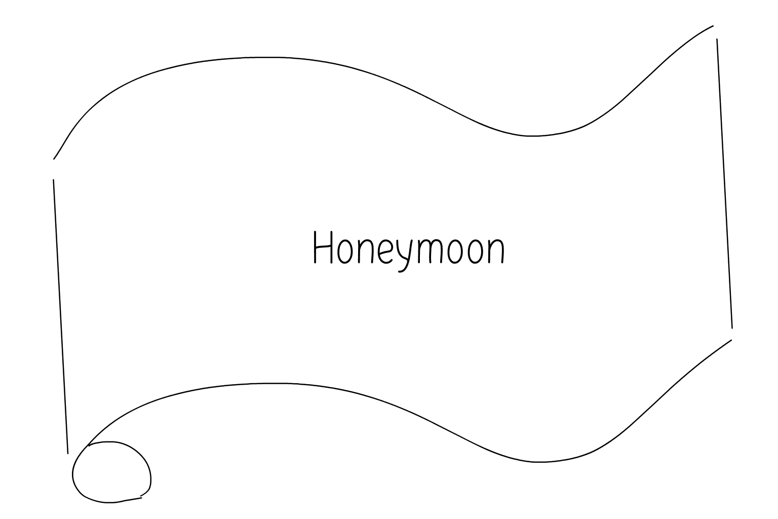 Illustration d'agences de voyages de mariage et de lune de miel