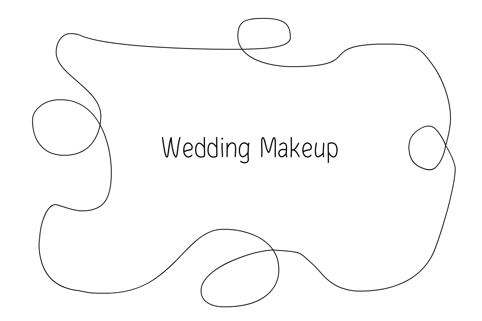 Ilustración de maquillaje de boda