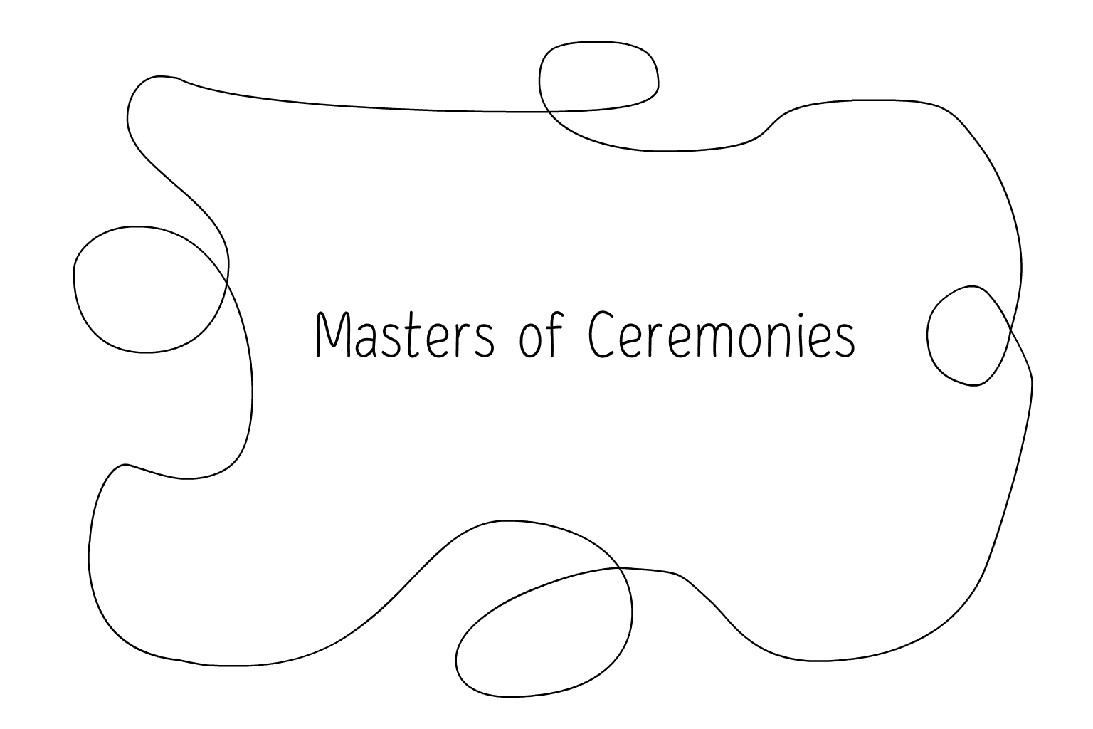 Ilustração de mestre de cerimónias de casamento