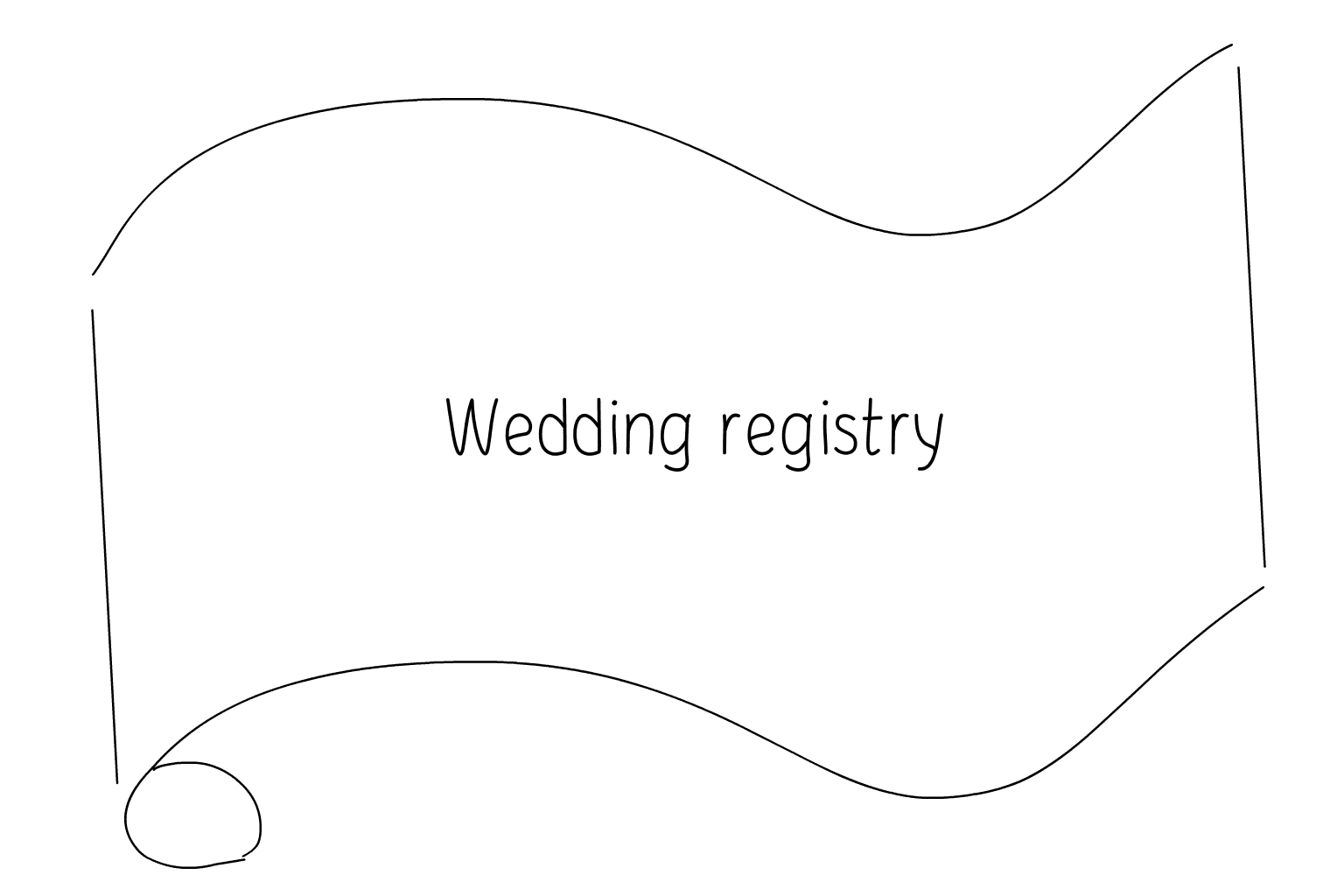 Illustration of Wedding Registry Services
