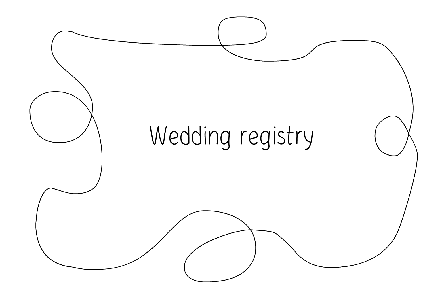 Az esküvői nyilvántartás illusztrációja