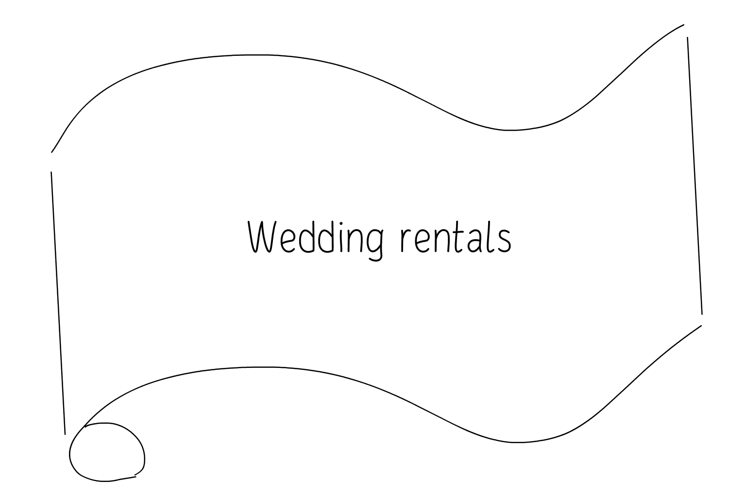 Illustration der Hochzeit Wedding Event Rentals