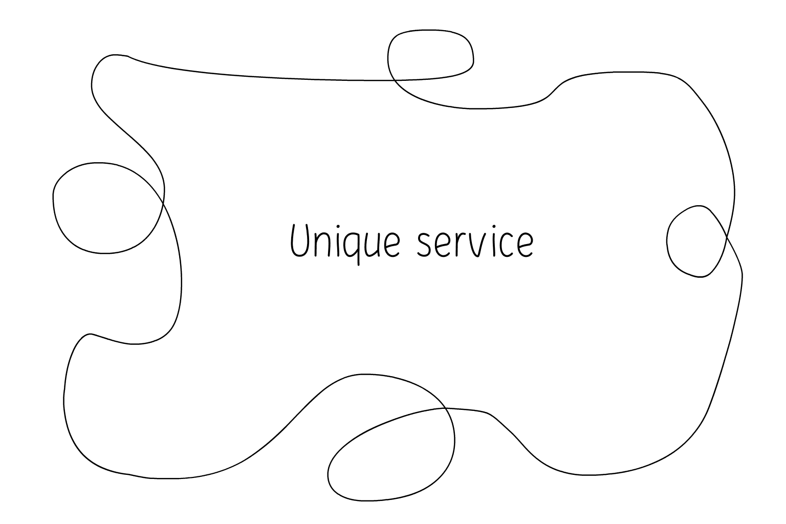 Illustrazione di servizi unici