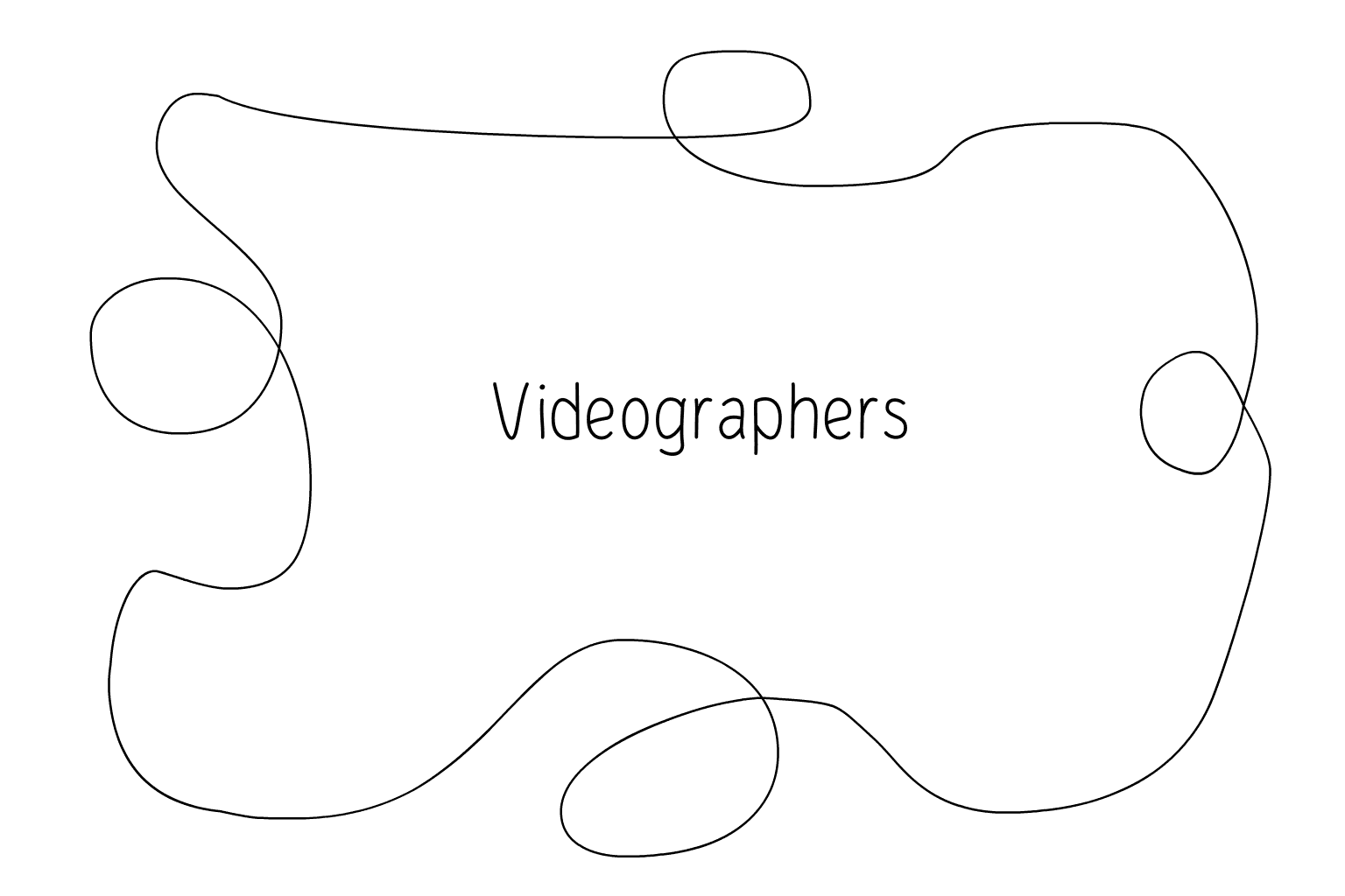 Illustration of wedding videographer