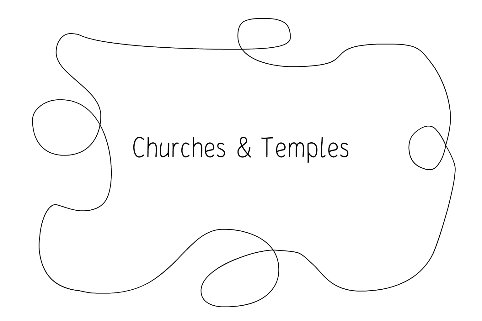 Illustration of wedding church