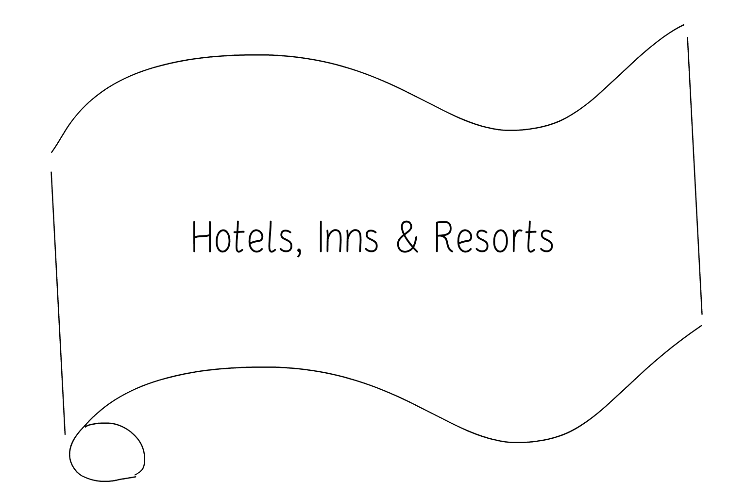 Illustrazione di Hotel, pensioni e resort