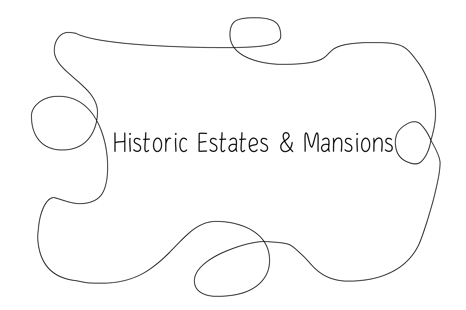 Illustration of wedding historic estates