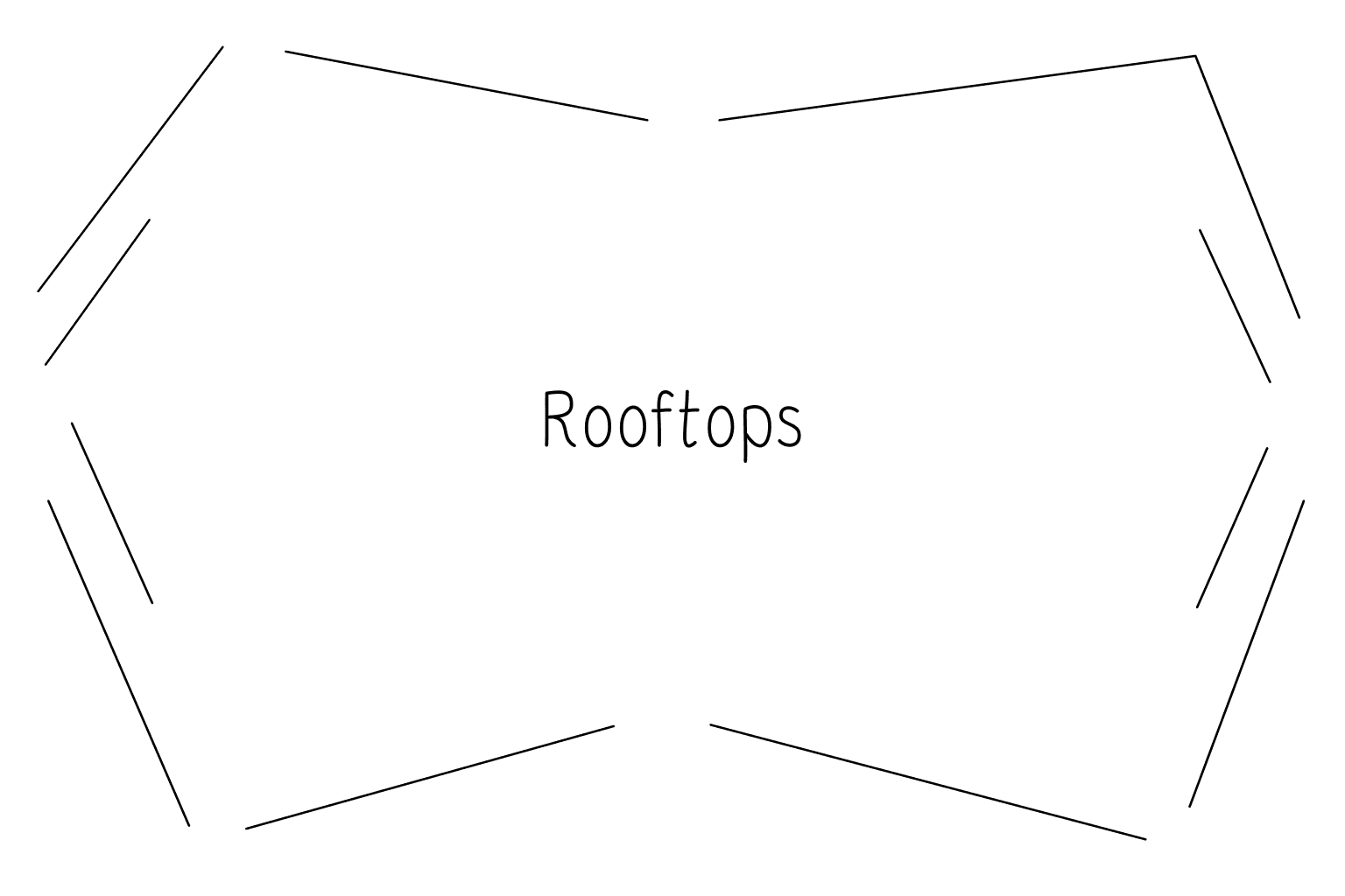 Illustration of wedding roof