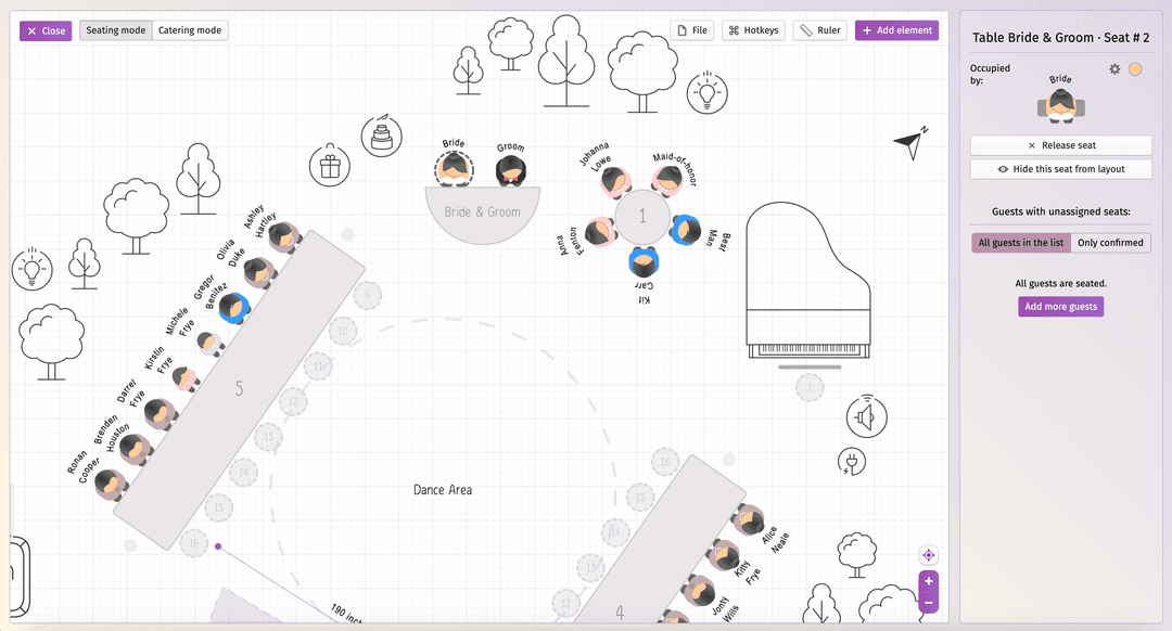 Wedding Seating Chart Tool — Drag & Drop Online