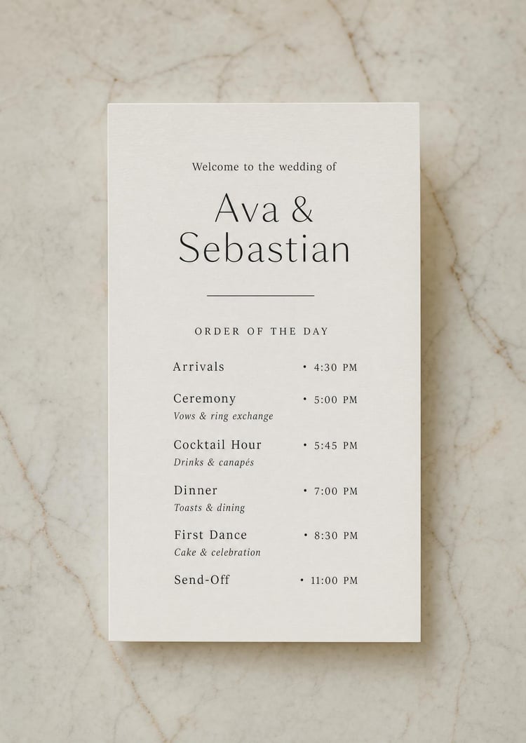 Sample Layout For Making Wedding Program Wedding Program Template — Free, Editable | planning.wedding