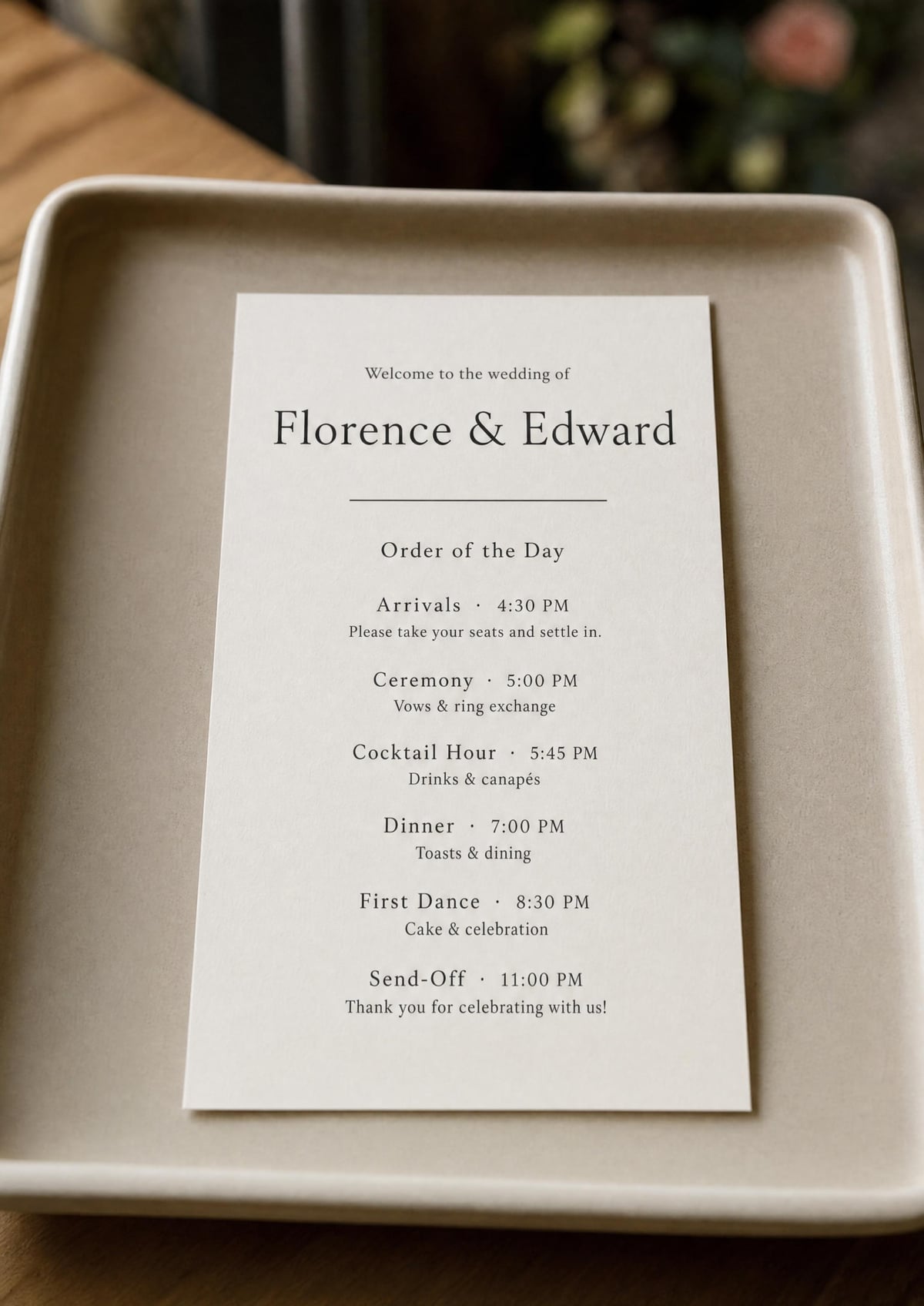 Wedding Program Wording — 40+ Examples | planning.wedding