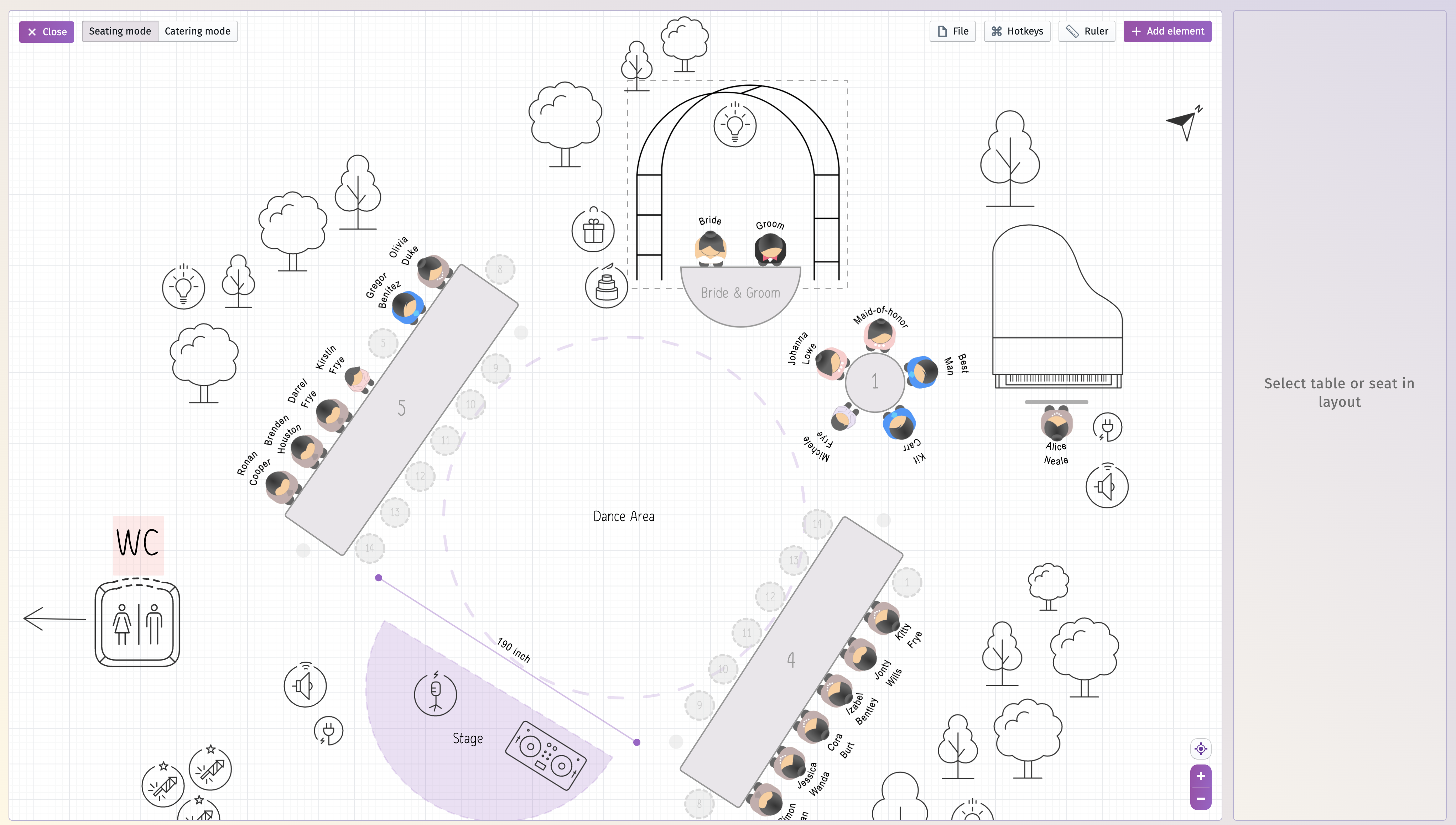 Wedding Reception Seating Chart Etiquette