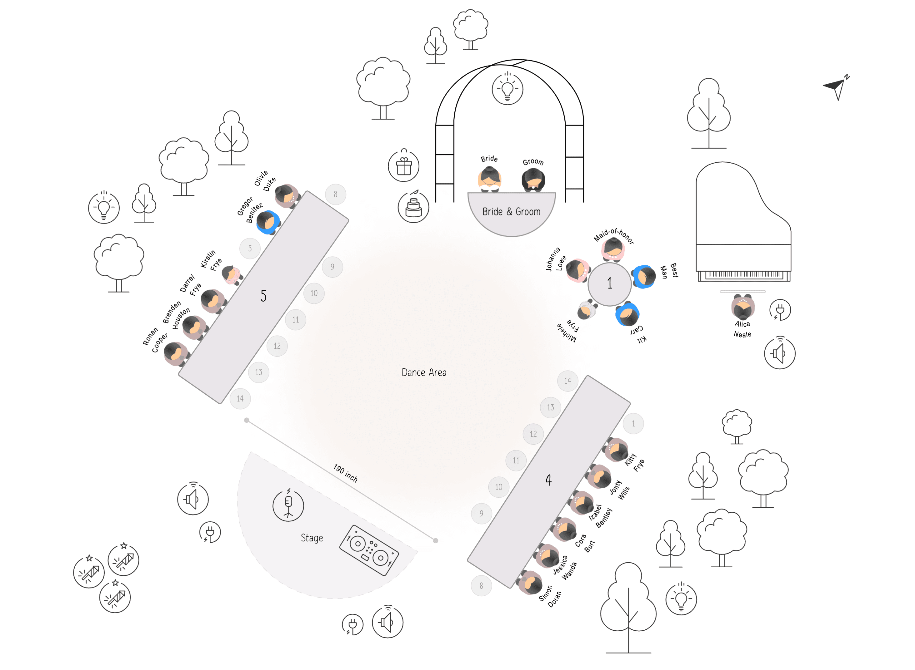 Download Wedding Seating Chart Template